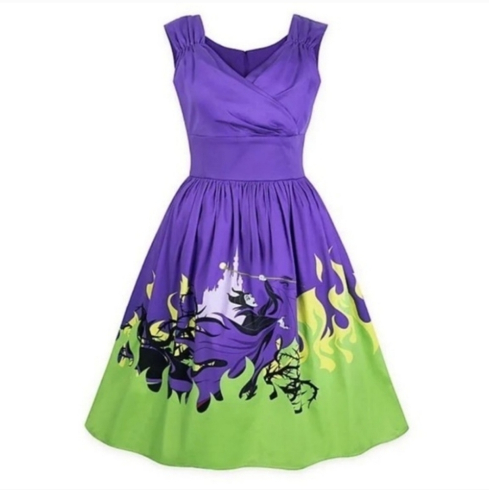 Disney The Dress Shop Maleficent Sleeping Beauty Aurora Villains Dress, Size XS